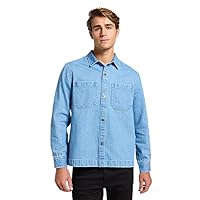 Lee 2 Pkt Overshirt Maglietta, Light Wash