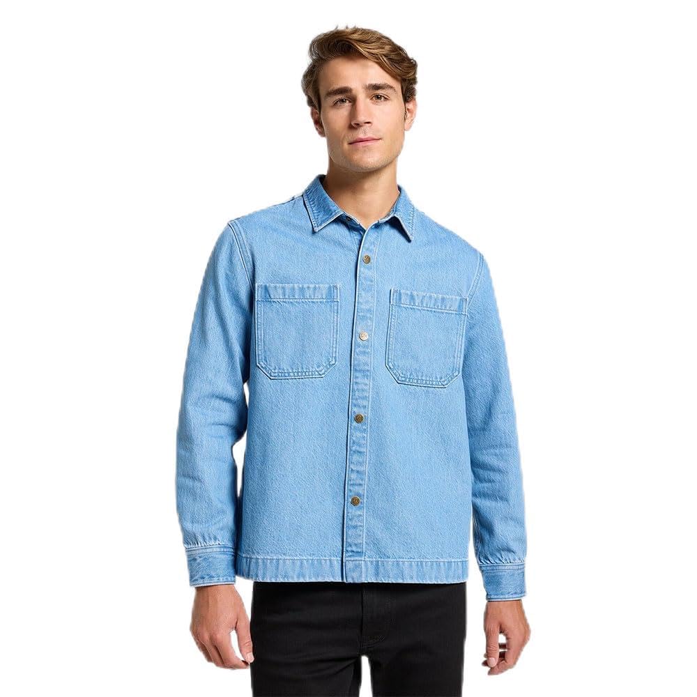 Lee 2 PKT Overshirt, Light Wash, XL