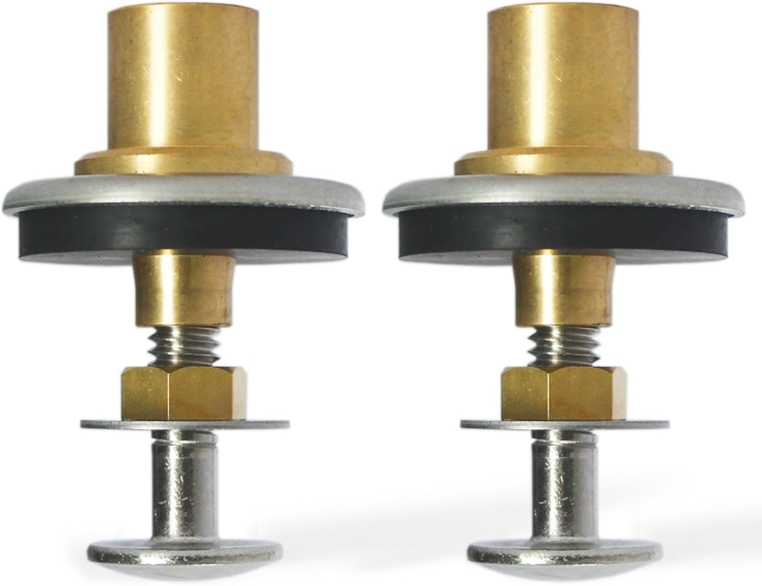 Toilet Tank To Bowl Bolts Mounting Hardware Heavy Duty 2-Piece Dual Flush Toilets Replacement Parts TS810DV3 Fit for TOTO AQUIA ST412 / ST416 / ST464