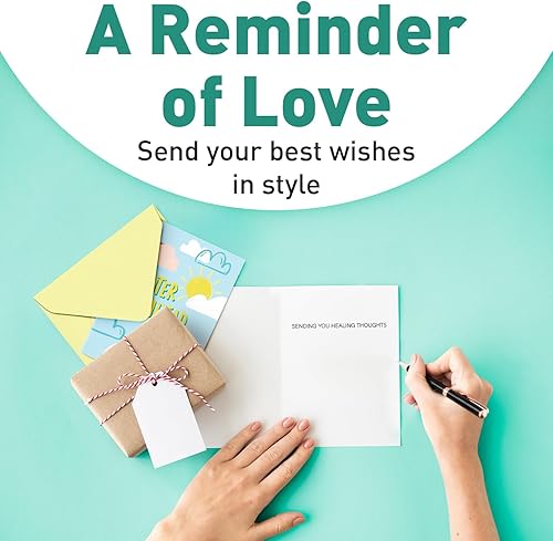 Miniatura 5 de S&O Fun - Tarjetas de recuperación con sobres - Juego de 24 tarjetas coloridas de "Get Well Soon", regalos para hombres y mujeres, tarjeta Get