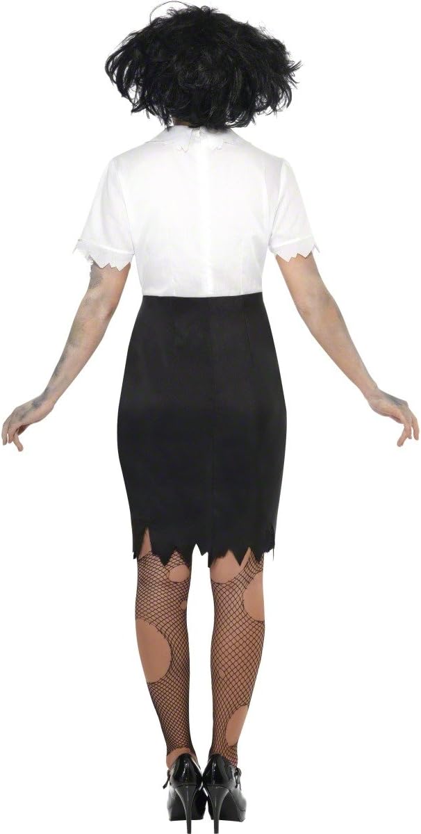 Smiffy's Women's Work To Death Zombie Female Costume Dress with Name Badge