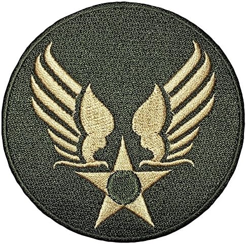 US AIR FORCE STAR CIRCLE EAGLE WING logo Insignia Military Army United Logo size 3 inch. Jacket Vest shirt hat blanket backpack T shirt Patches Embroidered Appliques Symbol Badge Cloth Sign Costume