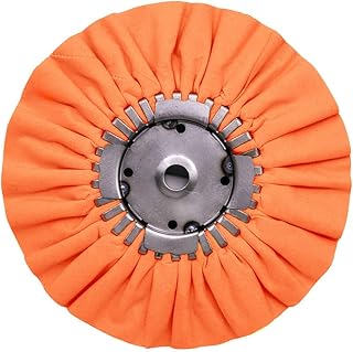 Renegade Products 9" X 3" X 5/8" Airway Buffing Wheel for Metal Polishing Aluminum & Stainless Steel for Wheels, Tanks & Bumpers (Orange)