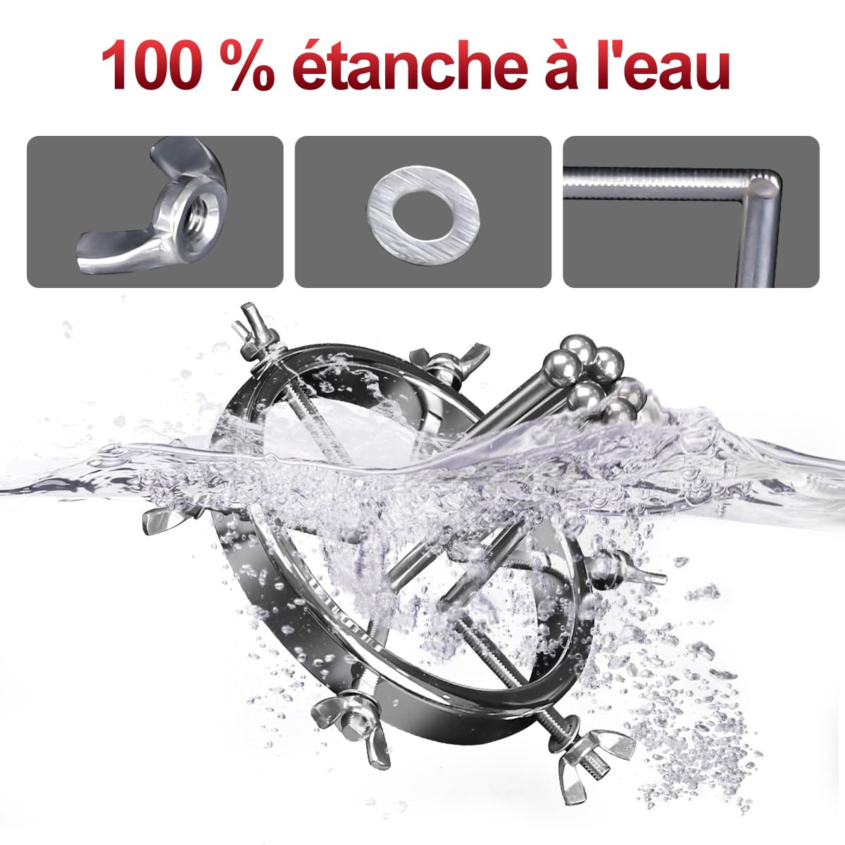 Dilatateur Anus en Métal,6 Vis Plug Anal Jouet Réglable,Stimulation Anal et Vaginale,Jouet Sexuel Unisexe,ouet Sexuel Adulte pour Femmes et Hommes
