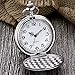 LYMFHCH Classic Smooth Vintage Quartz Pocket Watch, Arabic Numerals Scale Mens Womens Watch with Chain Christmas Graduation Birthday Gifts Fathers Day