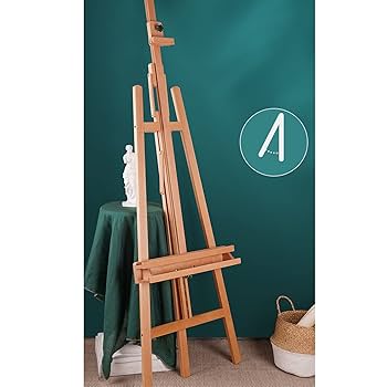 Amazon.co.jp: 高さ調節可能なイーゼル、木製イーゼル大人、学生