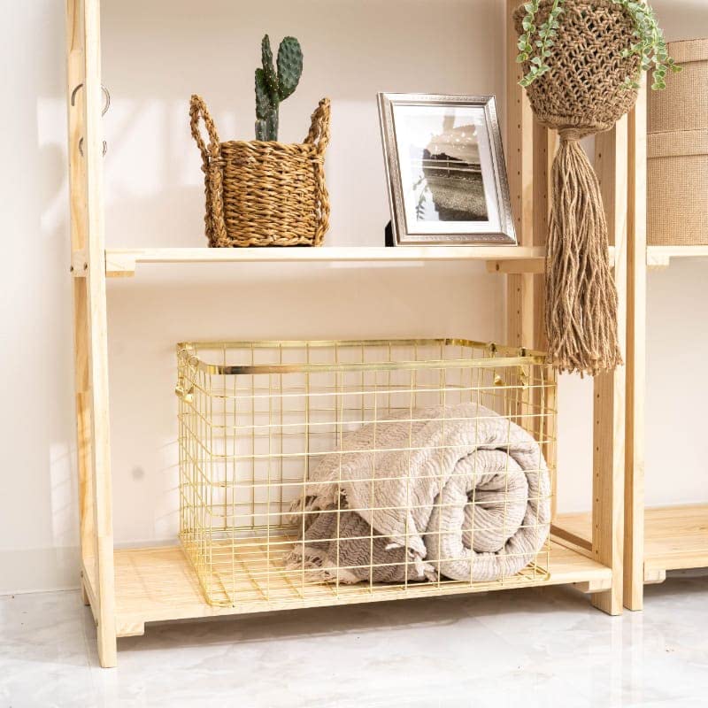 メタルワイヤーバスケット Amazon.co.jp: メタル ワイヤーカゴバスケット ゴールド L：39