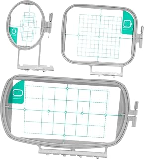 Embroidery Hoop Set for Sewing Machines, 3 Pieces, Plastic