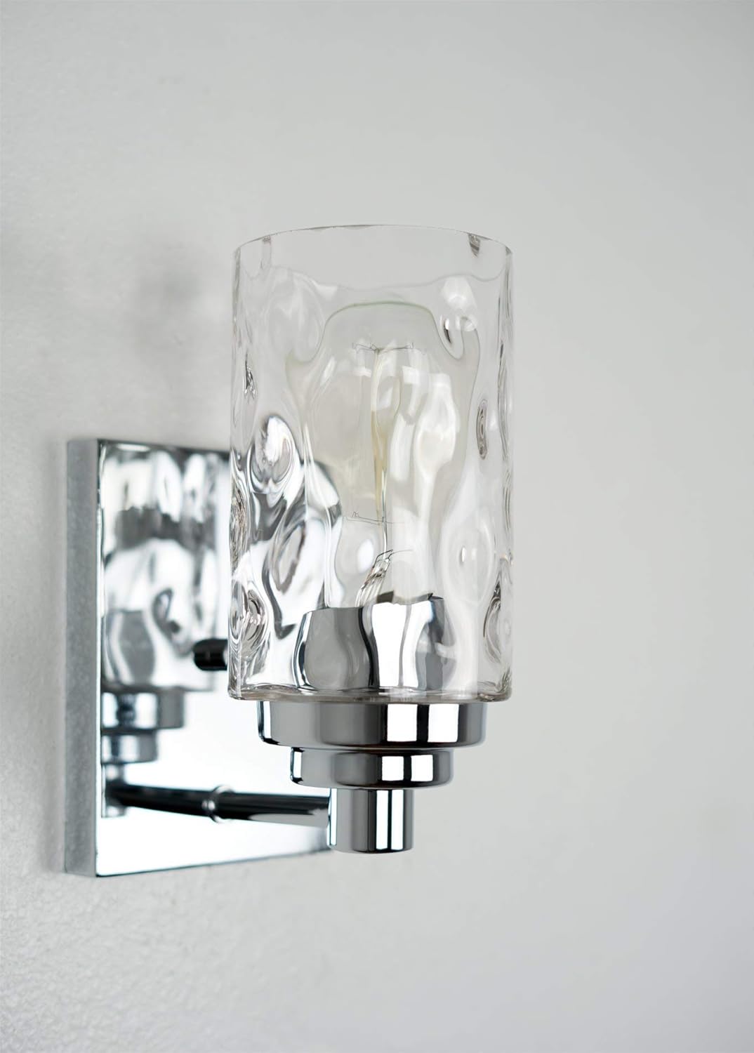 Frее Shірріng Ovеr $50 Kira Home Armada II 6.5 Glass Shades, Clear Hammered Replacement Glass, 1.75 Fitter Size, 6.5 x 4, 3-Pack