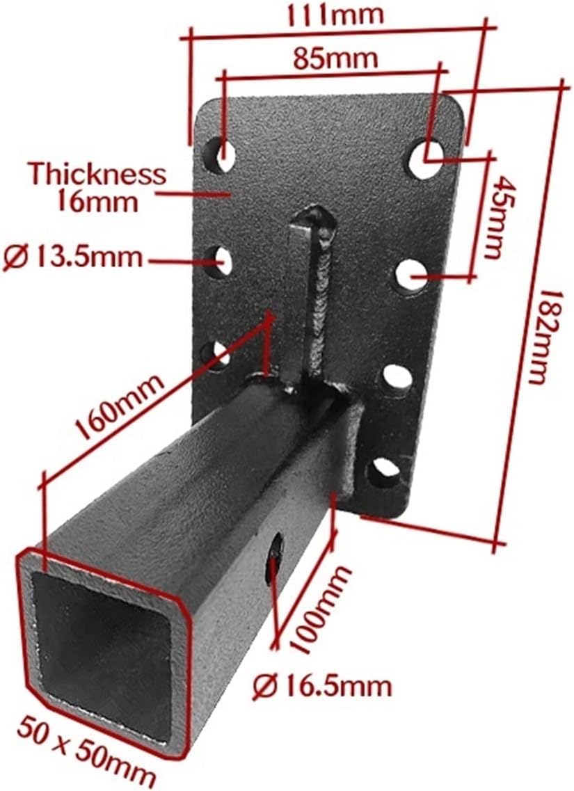 Trailer Hitch, Adjustable Pintle Hook Fixing Base Receiver Fixture Trailer Hitch Towing Heavy Duty RV Camper Caravan Parts Accessories