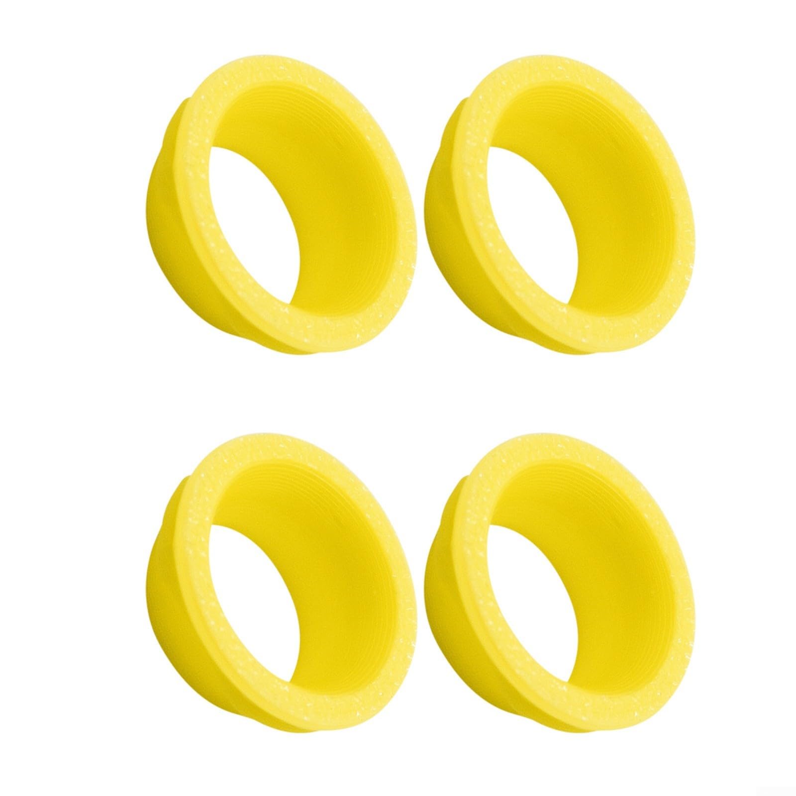 Vibsky Colorful Brake Clamp Rings for Magura MT5 and MT7, 4-Pack Decorative Covers for 4-Piston Calipers(Yellow)