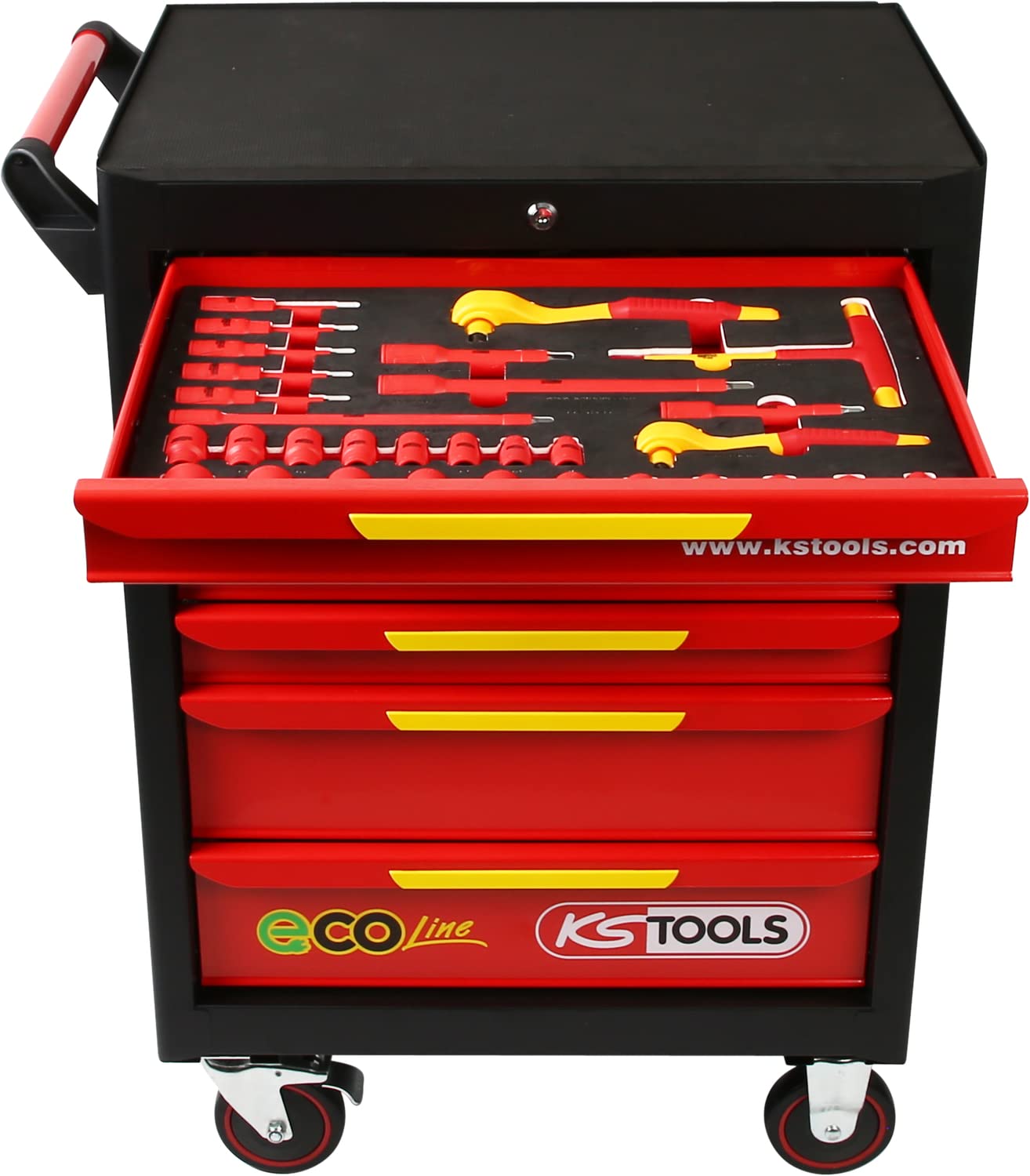 KS TOOLS 117.6144 Carrello attrezzi giallo