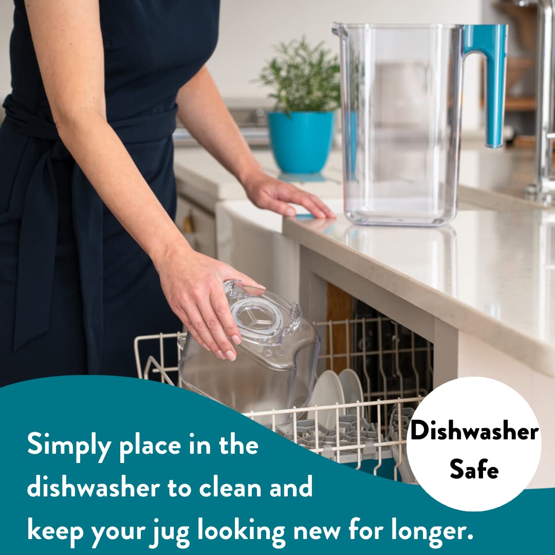 Aqua Optima Dzbanek filtrujący do wody i 1 wkład filtrujący Evolve+, Perfect Pour XL pojemność 3,6 l, do redukcji mikroplastiku, chloru, kamienia i zanieczyszczeń