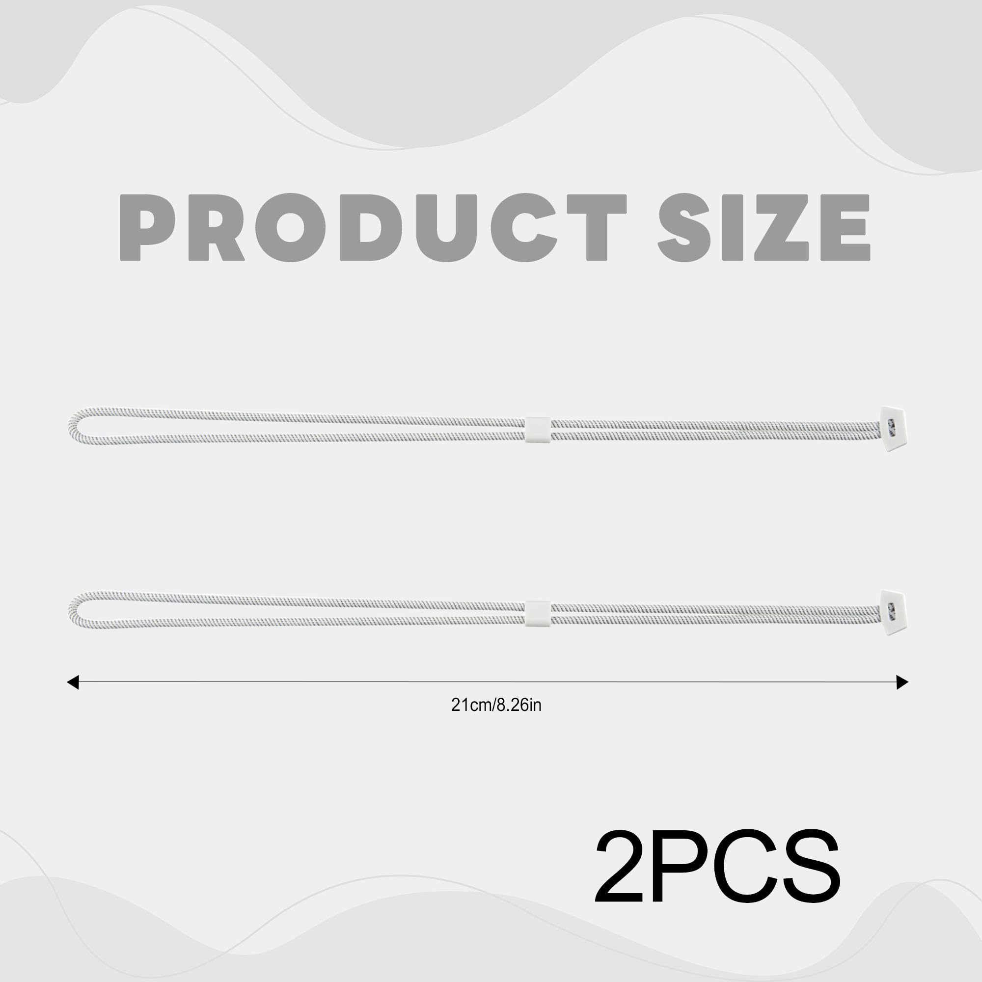 2PCS Adjustable Controller Wrist Straps for Meta Quest 3/3S White Replacement Hand Straps for Quest 3 Controller, Durable Easy Installation — view 2