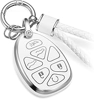 Vista 10 de Funda para Llavero de Audi con Accesorios de Llavero de Cuerda Trenzada de Metal, Estuche Suave Mejorado para Llave A3 A6-A8 E-Tron S3 RS6-7 SQ7-8