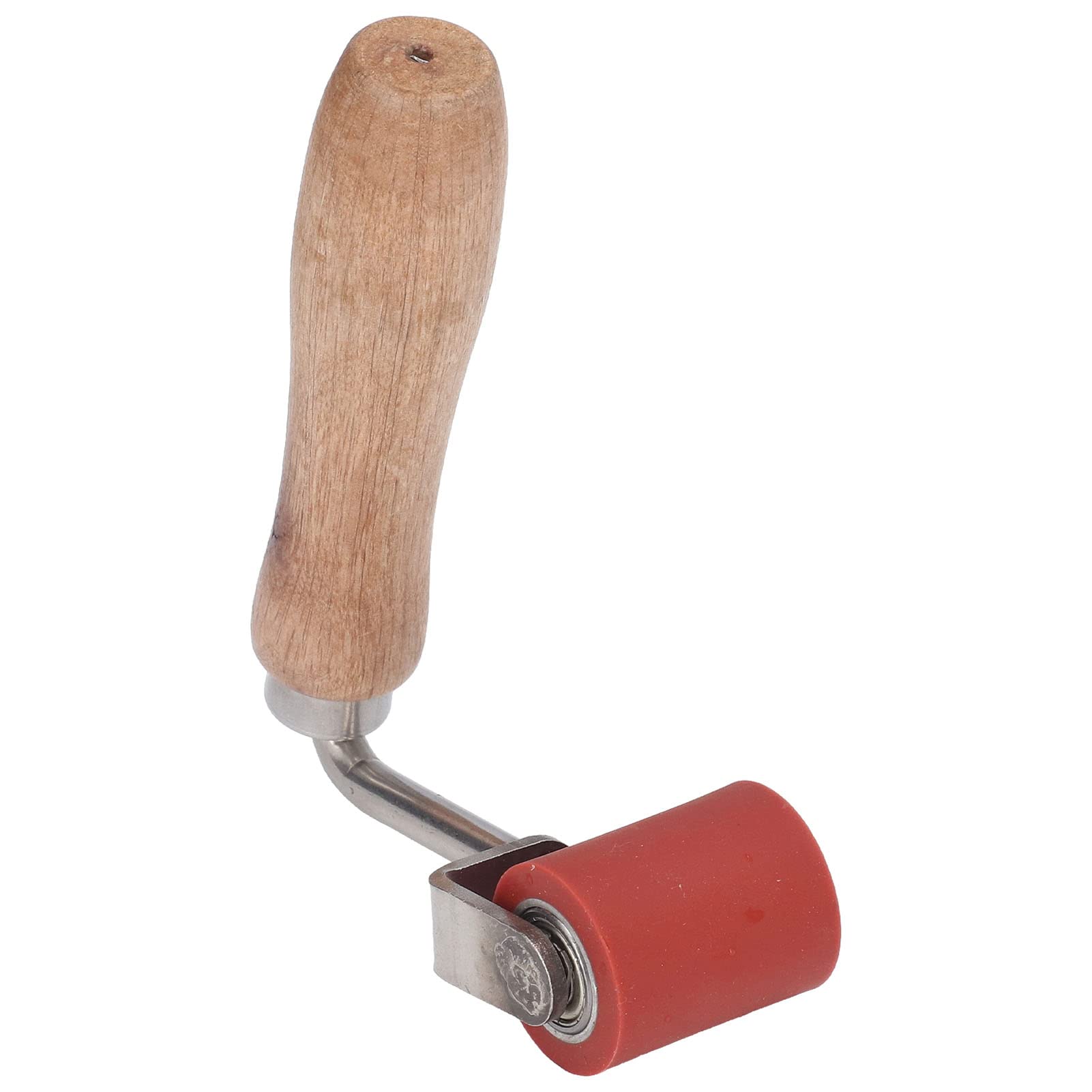Rodillo de costura de silicona de 1,7 pulgadas de ancho, cojinete de doble dirección, mango ergonómico de madera y soldadura de lona y techo de lona EPDM