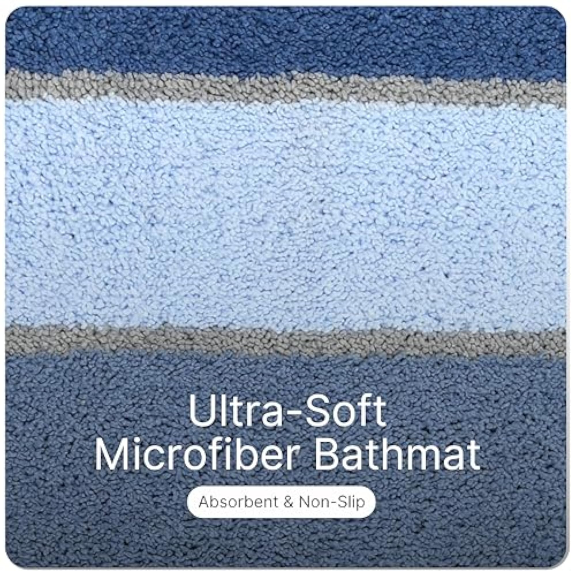 Soft Thick Microfiber Anti-Skid Bath Mats