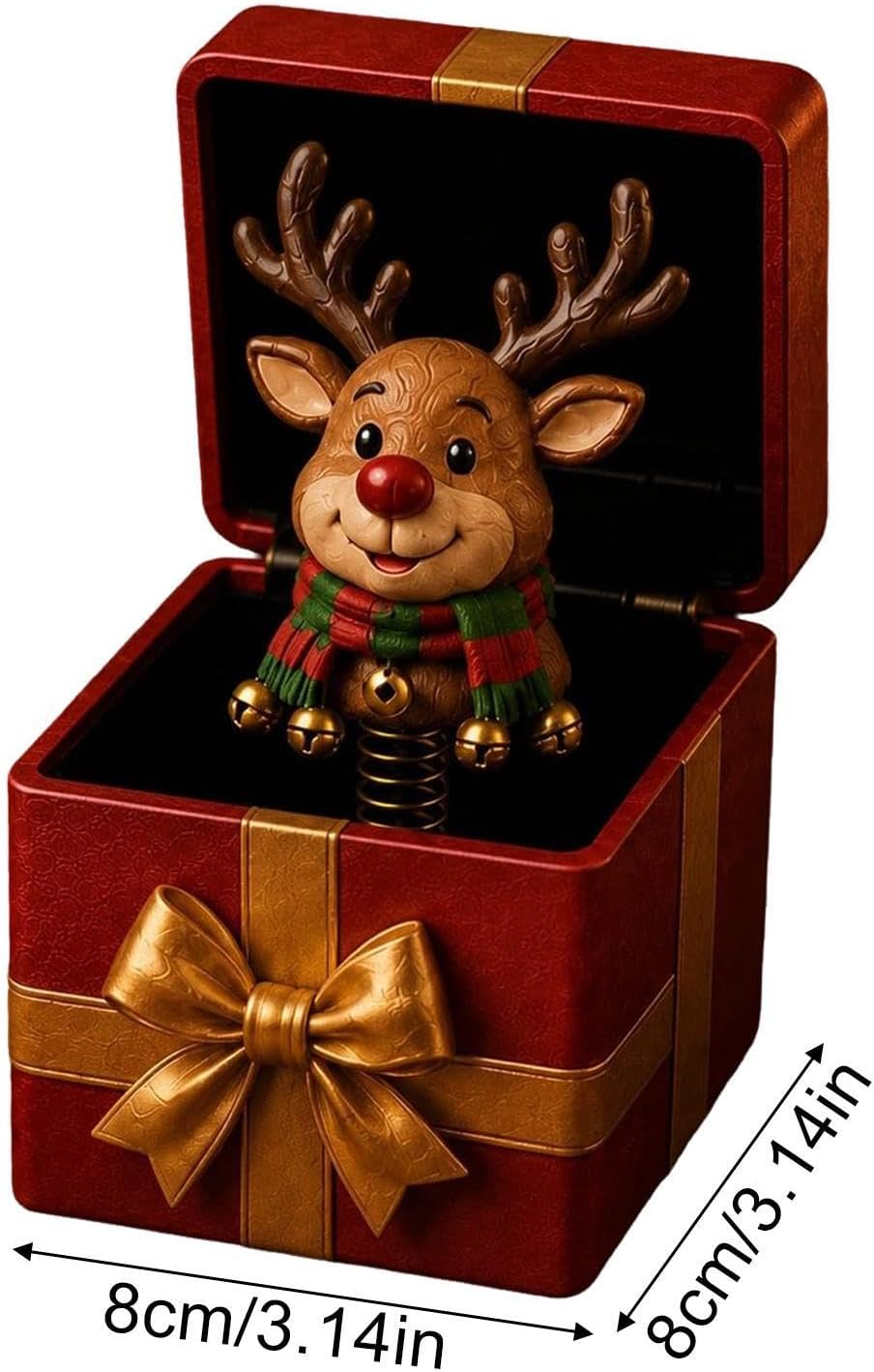 Christmas Poping up Surprising Box, Reusable Santa Reindeer Snowman Gift image 5