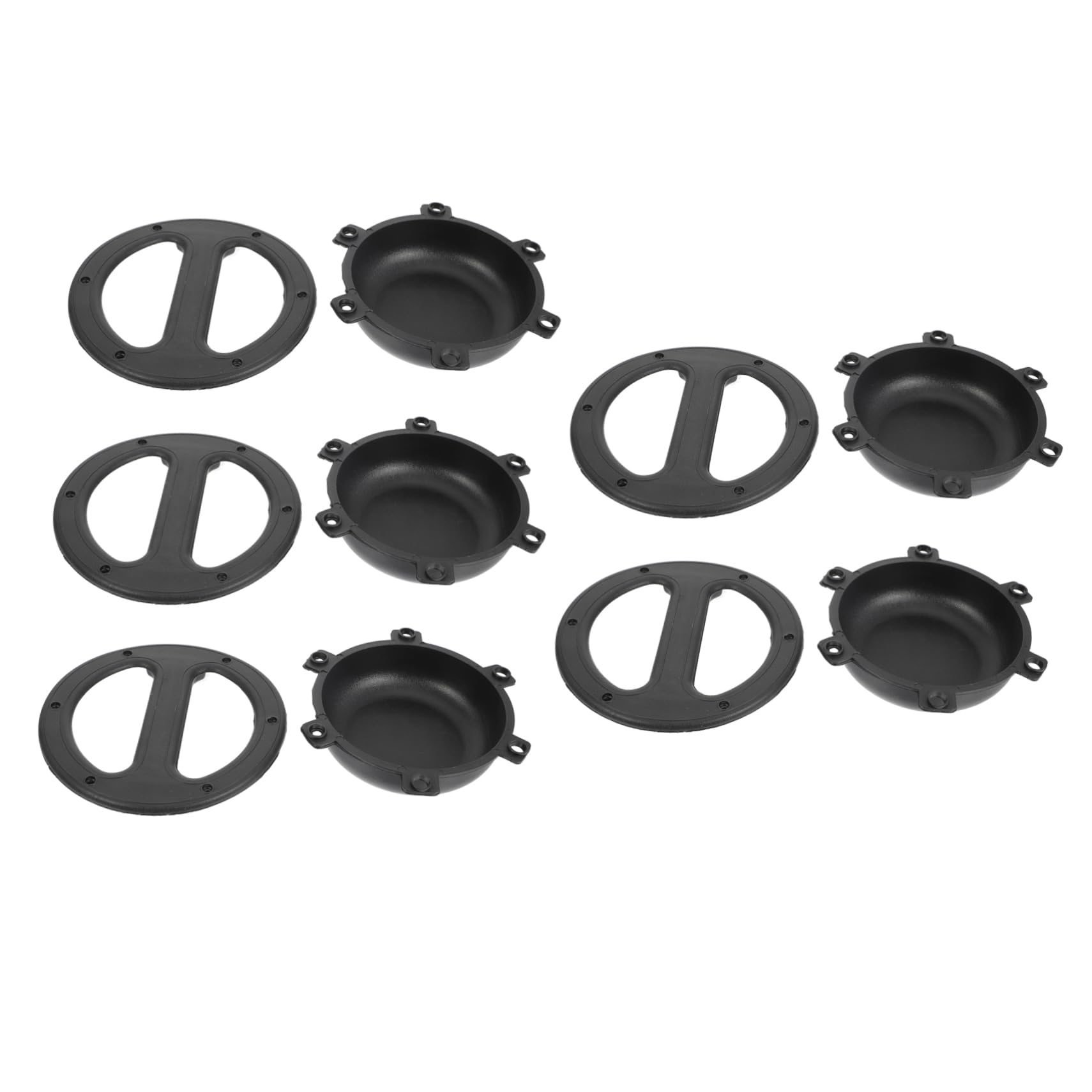 IWOWHERO Ccessories for Speaker 5pcs Round-Shaped Speaker Cabinet Handles Sturdy Audio Handles Easy Installati