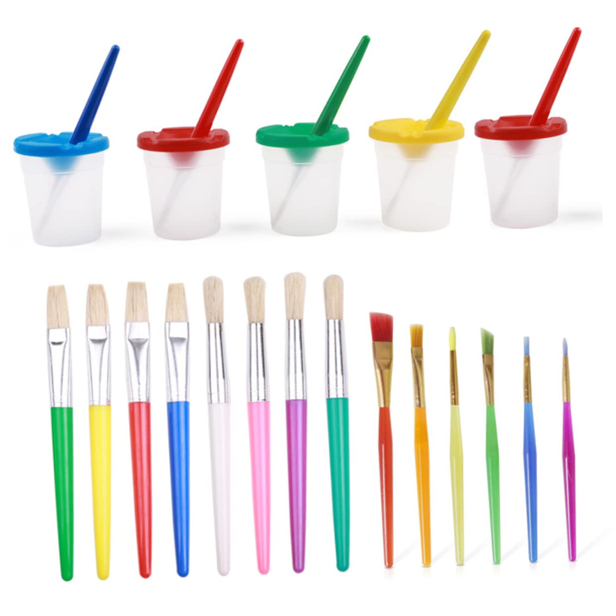Abaodam 10sätze Pigment Farbset Für Teiliges Mit Auslaufsicheren Malbechern Und Pinseln Für Kreative Aktivitäten Für Kunstprojekte Und Graffiti Farben Zufällig