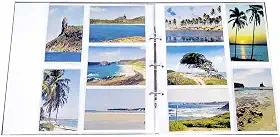 Refil para Álbum de Fotos 10x15 cm - 5 Folhas - Branco - 33,5x29,5 cm