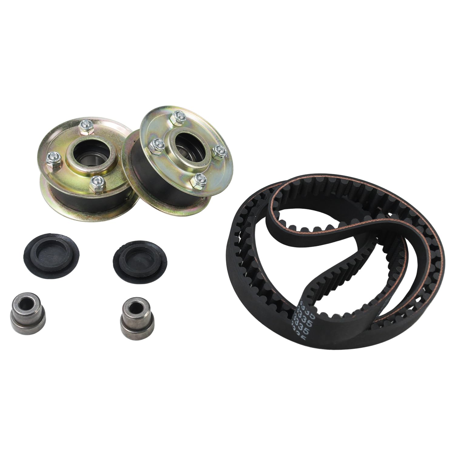 120-3335 Deck Belt & 131-4529 125-2532 Mower Idler Pulley for Toro 30" Deck TimeMaster TurfMaster Walk-Behind Mower Models 20199, 20200, 20975, 20977, 20978, 21199, 21200 Replaces 121-5763 131-4509