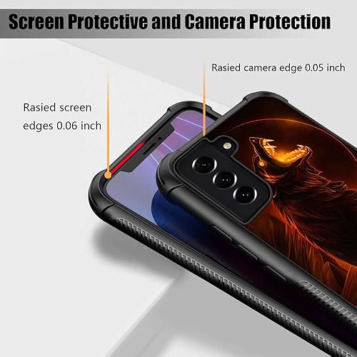 Miniatura 10 de Funda para Samsung Galaxy S22 Ultra, funda retro para Samsung S22 Ultra, plexiglás de cuatro esquinas a prueba de golpes para Samsung S22 Ultra de