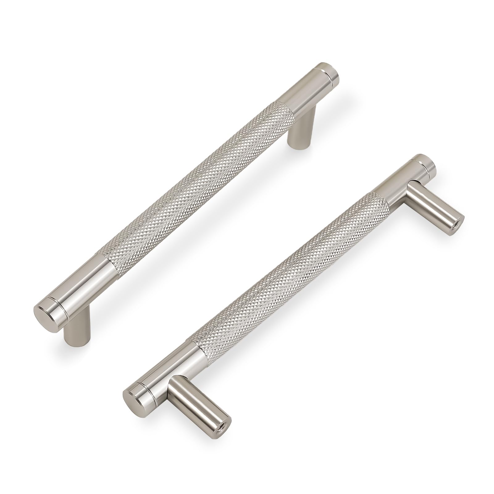 COTYKILEY 10 Pack 5 Inch(128mm) Brushed Satin Nickel Cabinet Handles ...