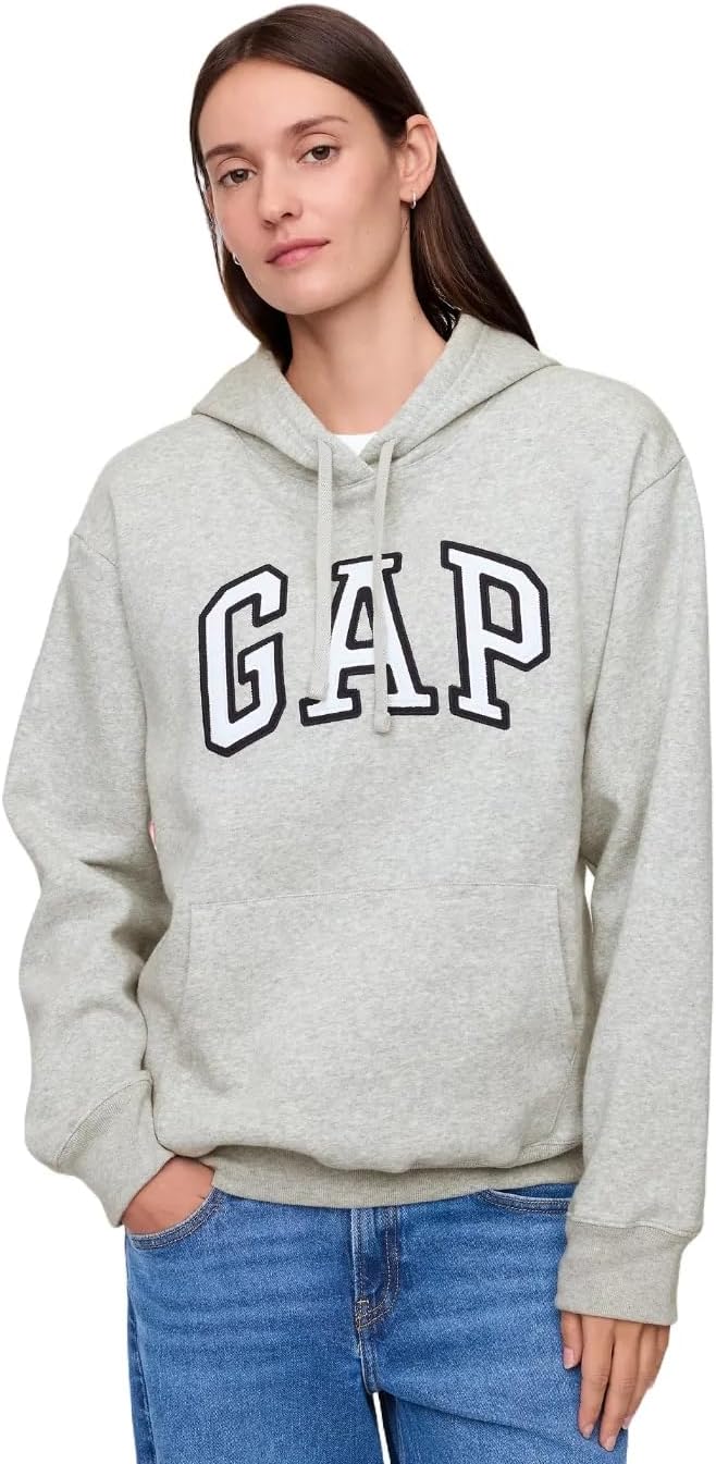 GAP womens Logo Hoodie Hooded Full Zip Sweatshirt