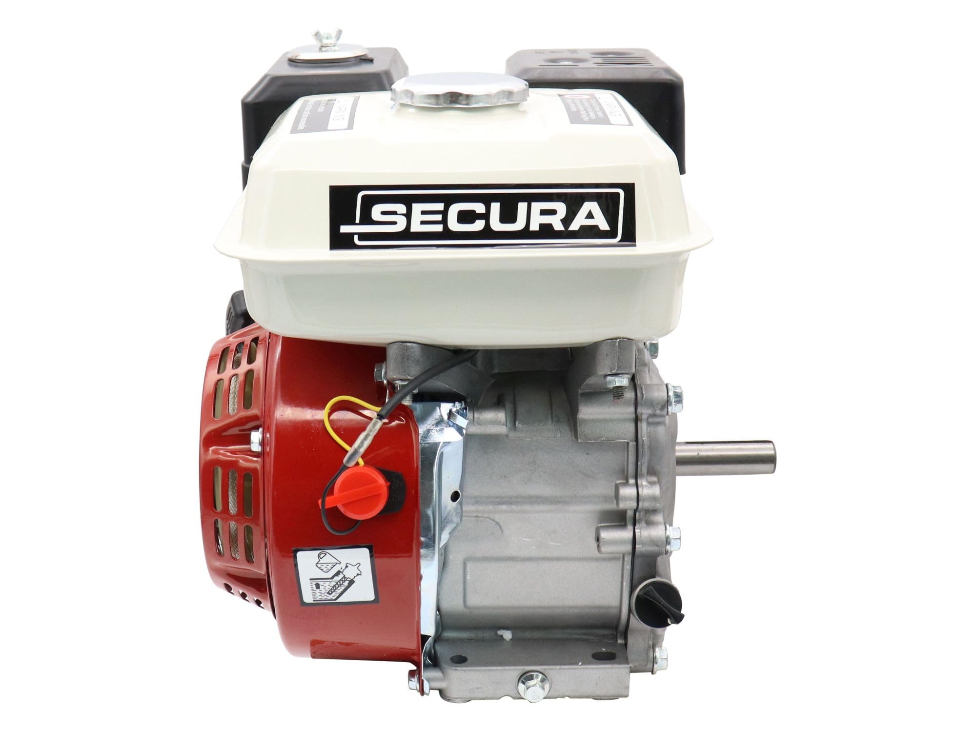 SECURA Benzinmotor 5,5 PS Secura 168F Kartmotor Leichtstartmotor Standmotor 4-Takt
