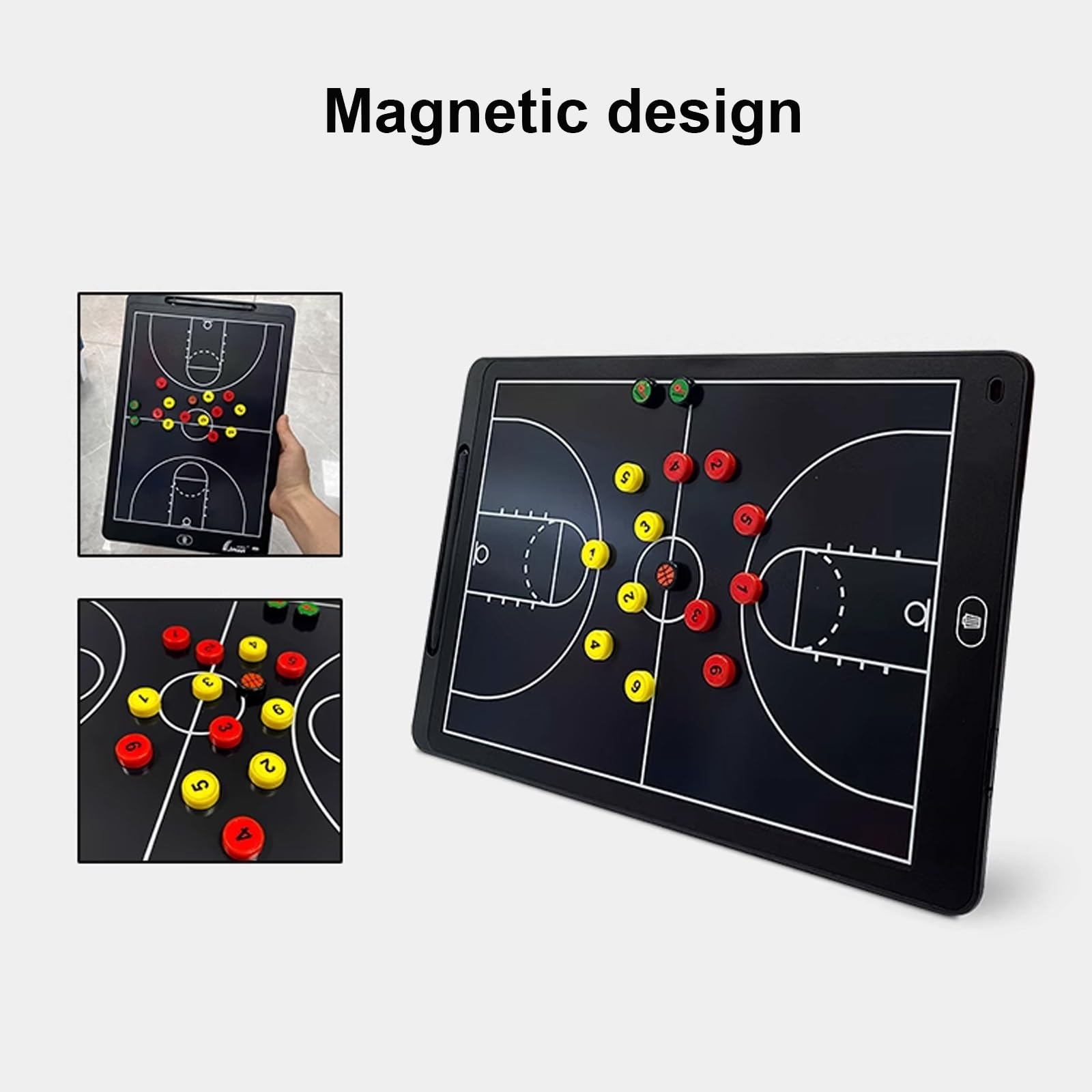 Pizarra Táctica de Baloncesto LCD Electronic de 16 Pulgadas, Tablero Electrónico de Entrenamiento, Pizarra Entrenador, Tablero Táctico , Pizarras Estratégicas , para Entrenamiento de Competición