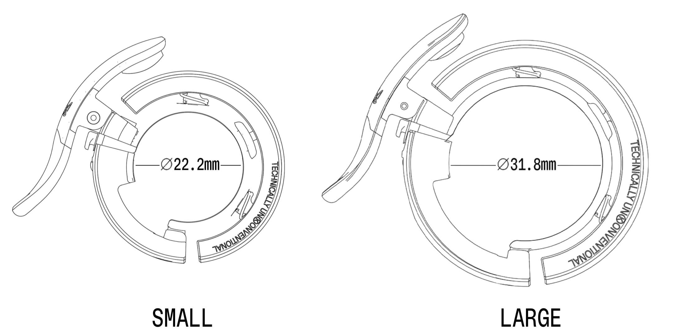 Knog Dzwonek rowerowy Oi Prima, antracyt, 22,2 mm, guzik | dzwonki rowerowe