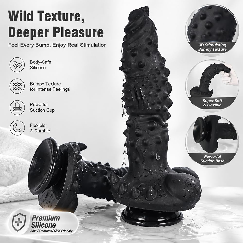 Realistisch Alien Penis Anal Dildo XXL Silikon Analdildo Fantasy Monster Analplug Dildo mit Saugnapf G Punkt Prostata Stimulation Anus Dilator Erotik Sexspielzeug für Frauen Männer Analspiele (XXL)