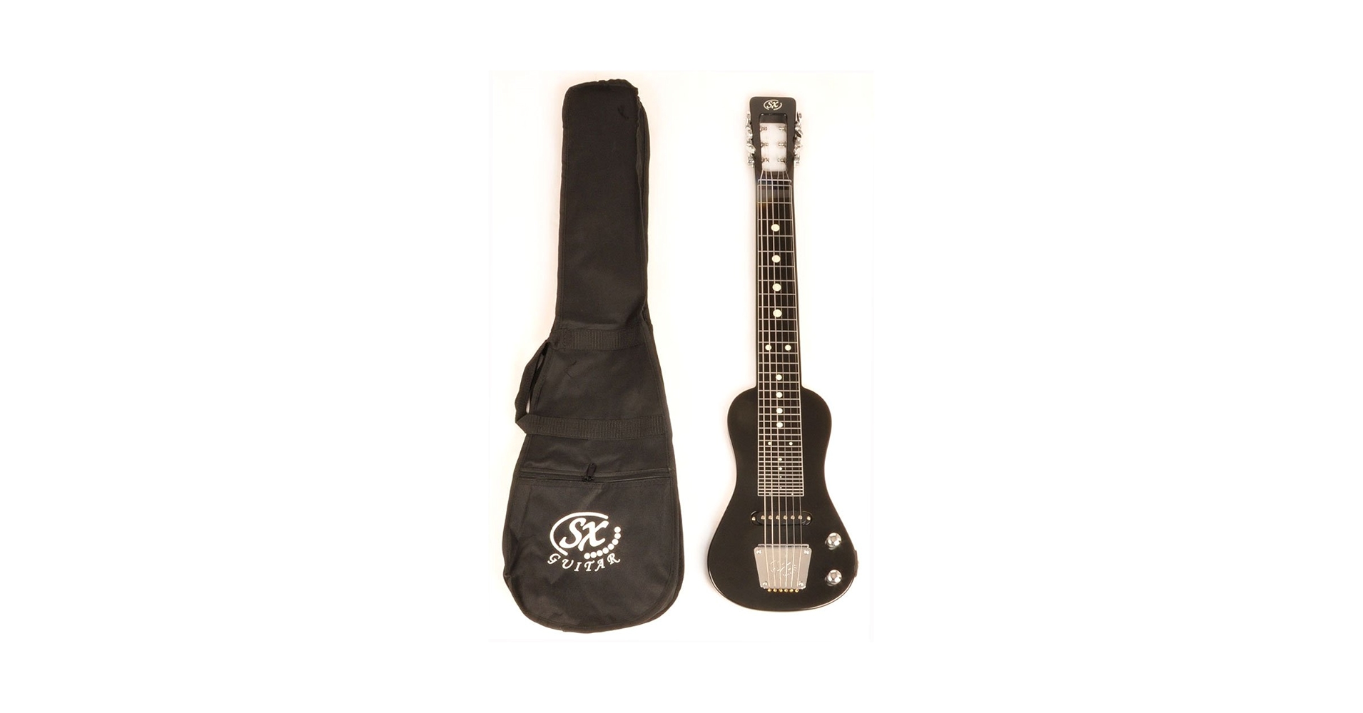 Amazon.com: SX LAP 3 Black Lap Steel Guitar w/Free Carry Bag