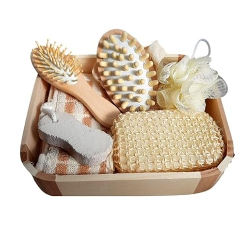 Kit Presente de Luxo com 6 Peças, Caixa Elegante, Conjunto para Banho