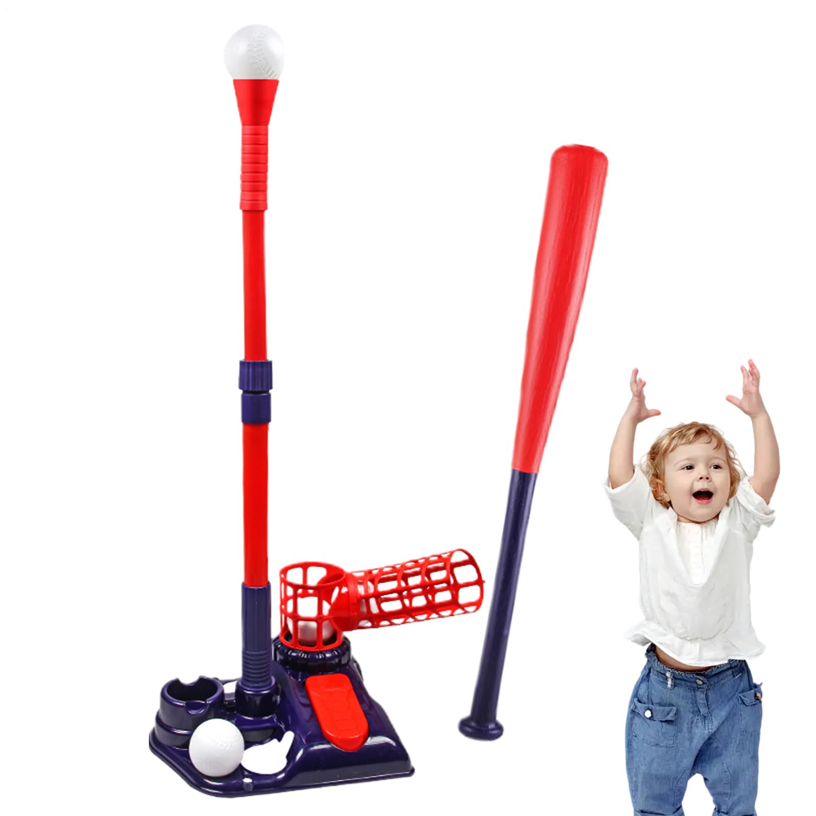 Máquina de lanzamiento automática, jarra de béisbol multifuncional para jóvenes, máquina de práctica para principiantes, juego deportivo de entrenamiento para niños
