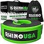 Rhino USA Recovery Tow Strap (3' x 20') Lab Tested 31,518lb Break Strength - Heavy Duty Offroad Straps with Triple Reinforced Loop Ends to Ensure Peace of Mind - Emergency 4x4 Off Road Towing Rope