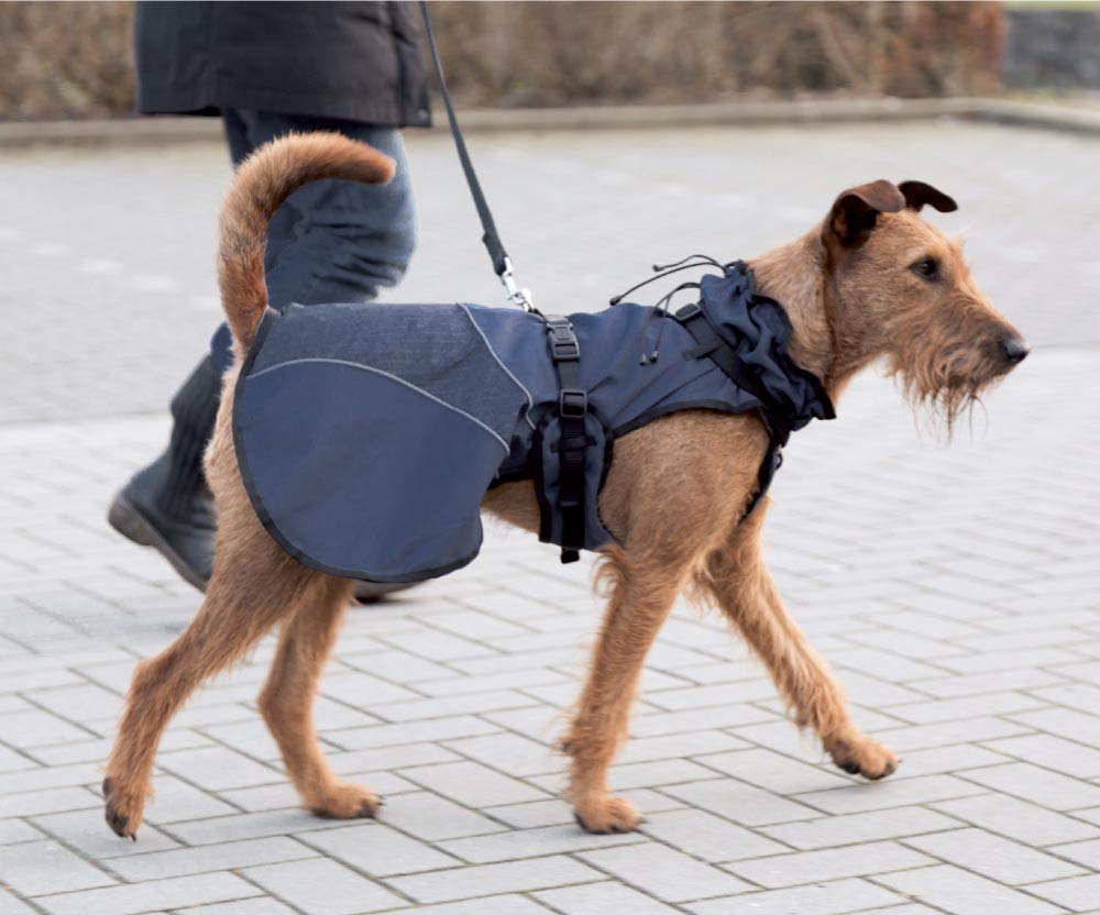 TRIXIE Cape with Harness Duo, M, 50 cm, Blue, Dog, M 50 cm - Image 2