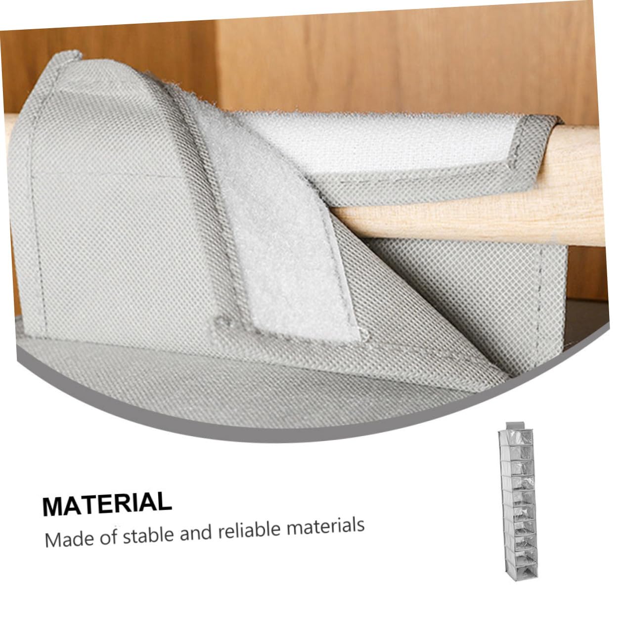 Bolsa de Almacenamiento Colgante para Ropa Material No Tejido y Tablero Pp 10 Capas Protege Sombreros del Polvo y Es Reutilizable para Armarios