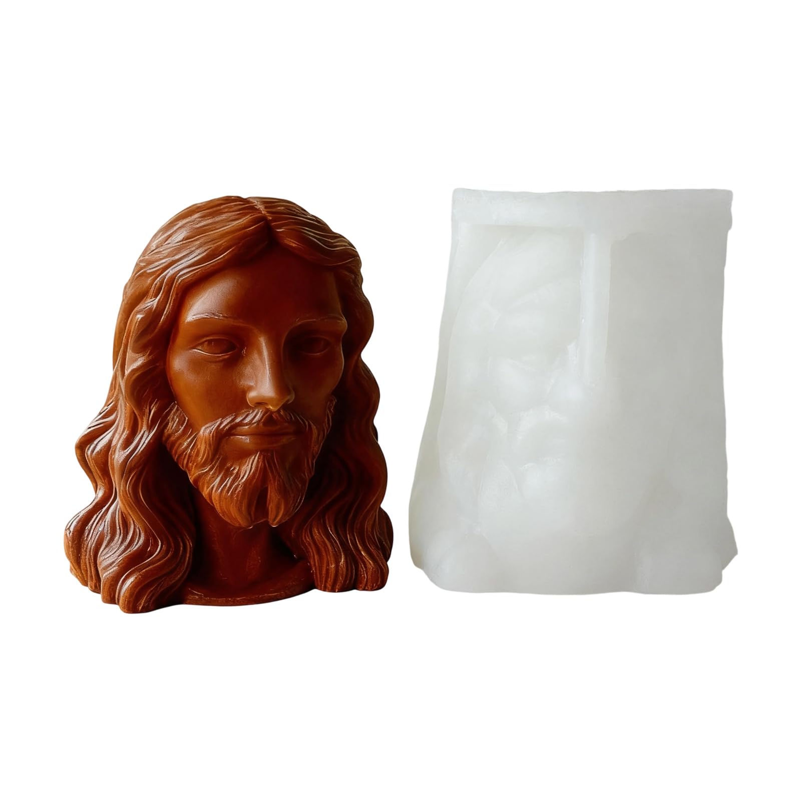 Tsophreniq Artisanal Silicone Portrait for Cement Plasters Making Customes Home Decoration Craft Set Portrait Cement