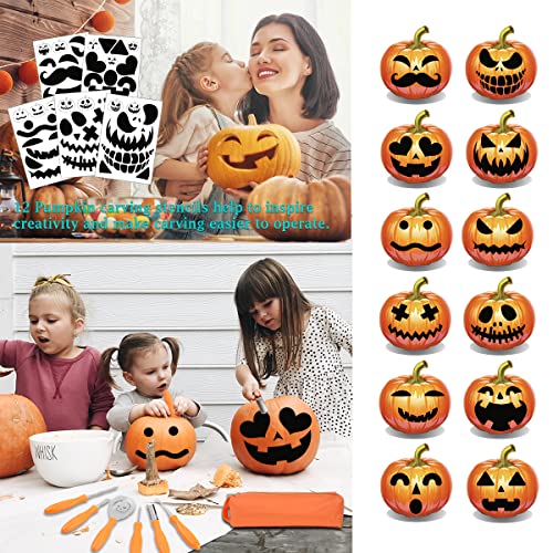 Upgraded 18-Piece Pumpkin Carving Kit