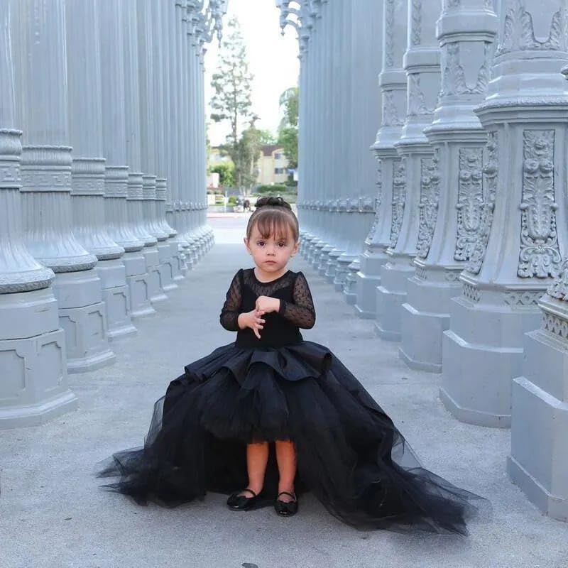 Image of TILISM Girl's Silk Fit and Flare Knee-Length Wedding Dress | $P