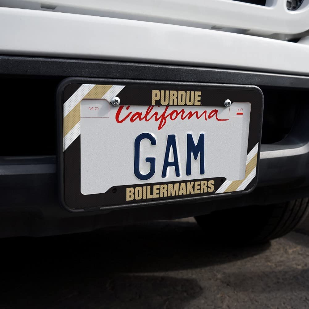 GRAPHICS & MORE Purdue Boilermakers Corner Stripes License Plate Tag Frame