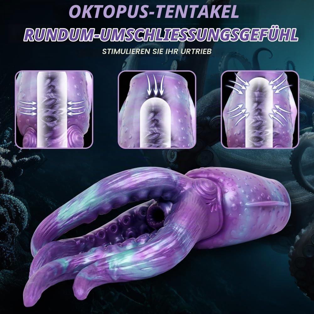 Oktopus Tentacle Masturbator Sexspielzeug 2in1 Realistischer Masturbator Mit 4 Tentakel Analplug Dildo Masturbator Monster Masturbatoren Taschenmuschi Erotik Fetisch SexSpielzeug Für Männer Solo
