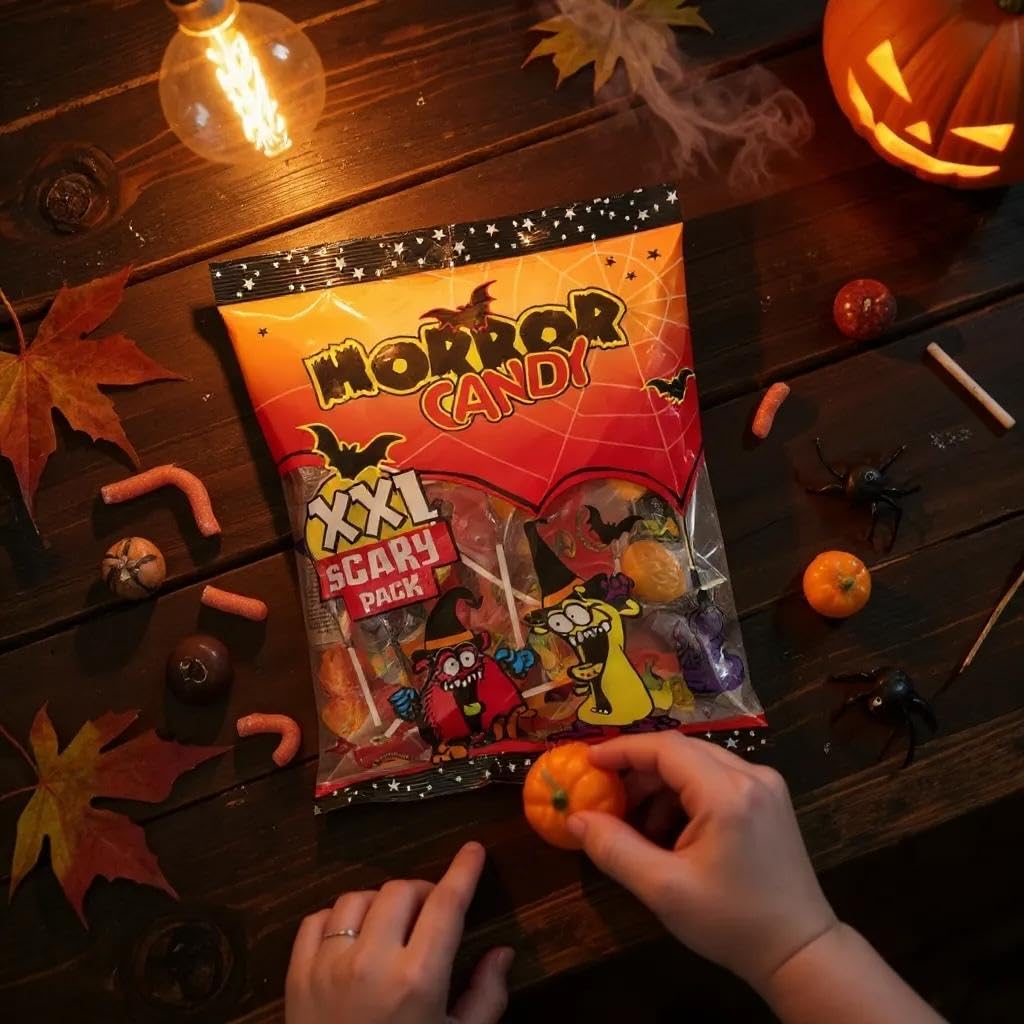 OYOY | 12x 450g Halloween Horror Süßigkeiten Mix | Große Vorratspackung Bonbons & Lollies einzeln verpackt | Perfekt für Halloween Deko Mitgebsel & Trick or Treat