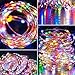 Twinkle Star 33FT 100 LED Silver Wire String Lights Fairy String Lights Battery Operated LED String Lights for Christmas Wedding Party Home Holiday Decoration (Multicolor)