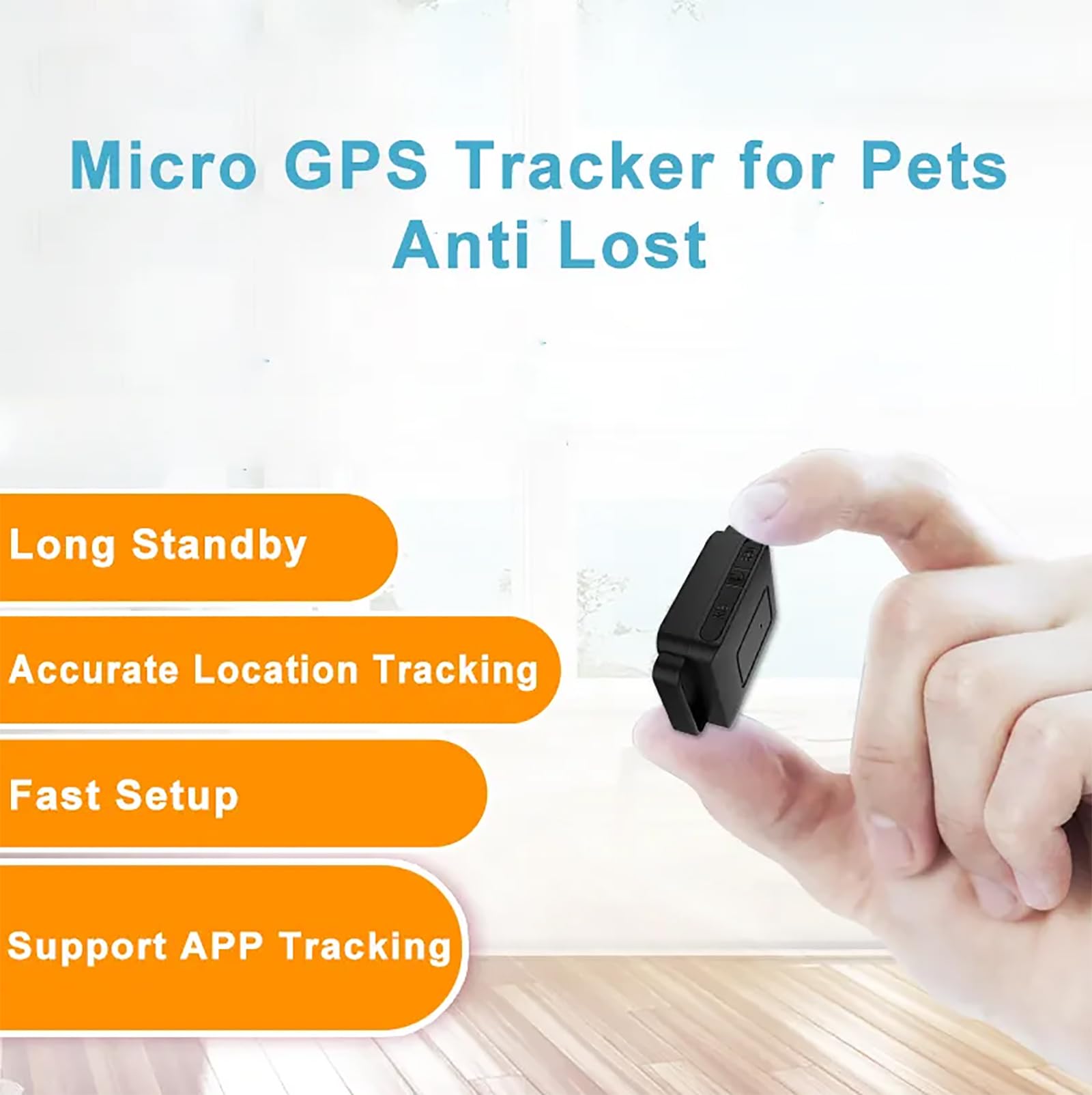 Tracker GPS per animali domestici con monitoraggio in tempo reale, monitoraggio APP e cronologia di 90 giorni per cani e gatti
