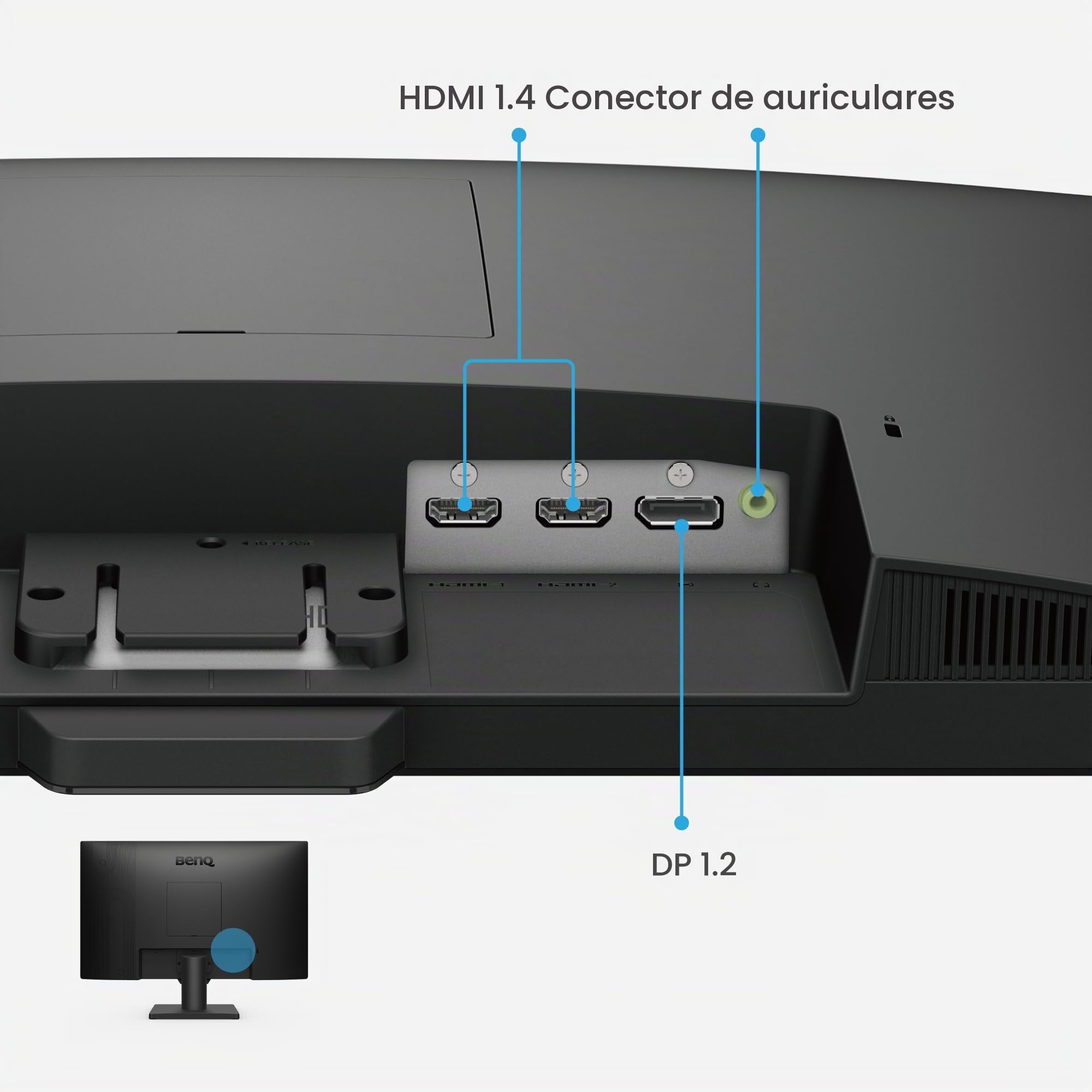 BenQ GW2490 Pantalla de Ordenador para Juegos de 100 Hz 24" FHD 1920 x 1080p | IPS | Tecnología para el Cuidado de los Ojos | Baja luz Azul | Antideslumbrante | Brillo adaptativo | Altavoces | VESA Mount Thin Bisel Low Blue Light Adaptive Brightness Wall