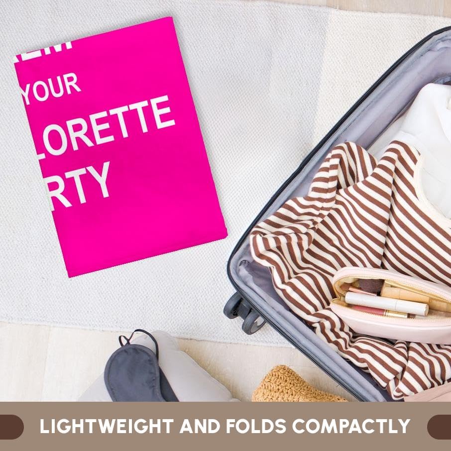 Miniatura 6 de 3D Rose Keep Calm Its Your Bachelorette Party - Girly Bride Crew Humorístico Hen Night Fun - Toalla rosa intensa, 15 x 22 pulgadas, multicolor