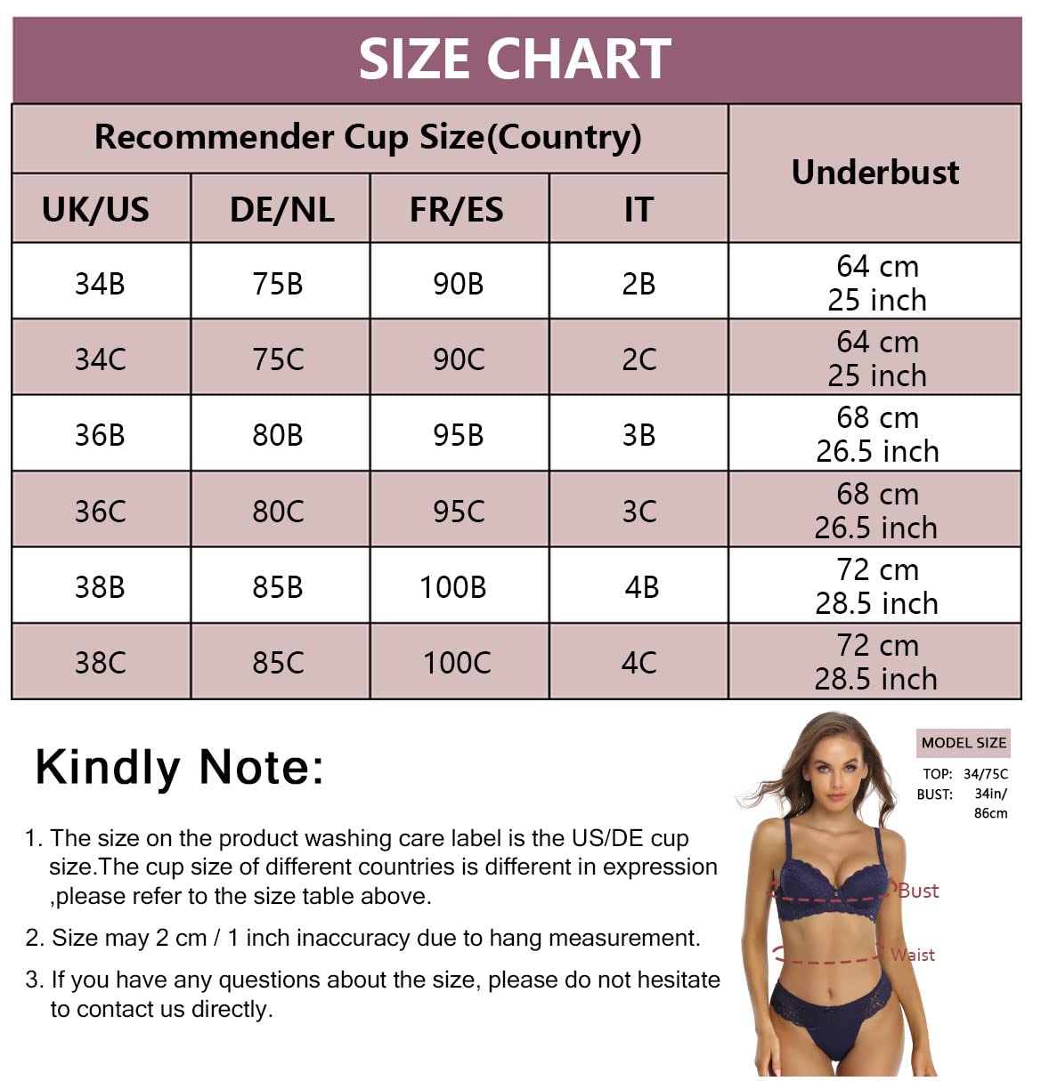 SHEKINI Completo Intimo Donna Sexy Hot Lingerie Set Pizzo Elegante Push up Reggiseno con Ferretto Reggiseno e Perizoma 2 Pezzi Sexy Biancheria Intima